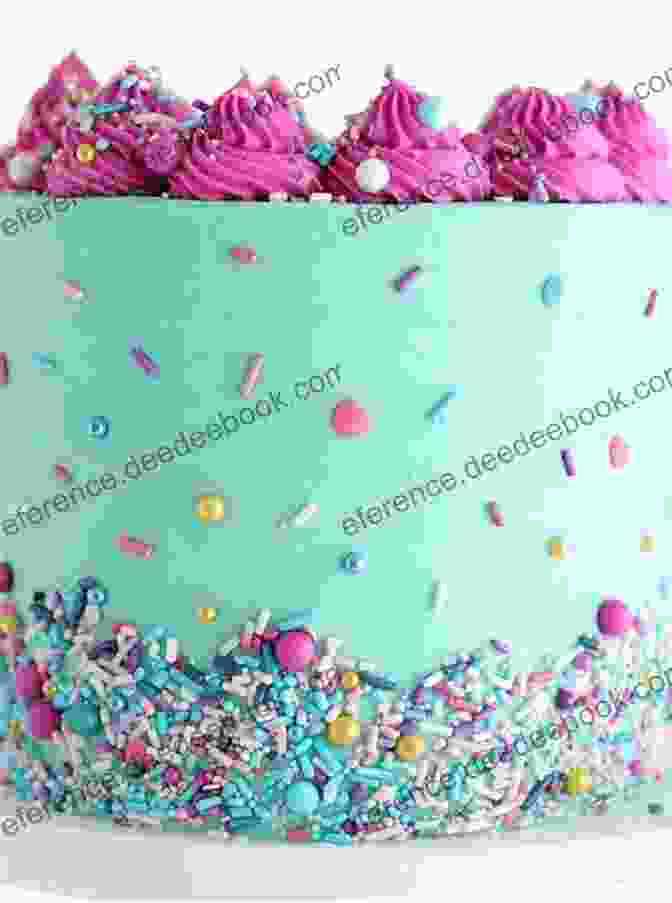 A Selection Of Knitted Cakes In Various Sizes And Colors, Decorated With Sprinkles And Frosting. Twenty To Make: Knitted Cakes