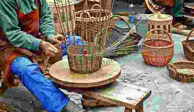 A Skilled Artisan Engrossed In The Intricate Process Of Weaving A Basket BASKET WEAVING FOR BEGINNERS: A Beginner S Complete Guide On How To Weave Baskets