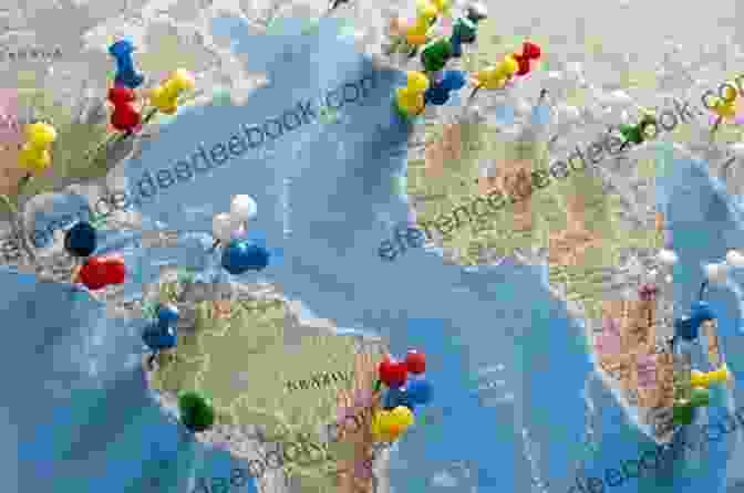 A World Map With Various Destinations Marked, Representing The Author's Extensive Travels. Destination Sun: A Memoir Of Travel And Transition