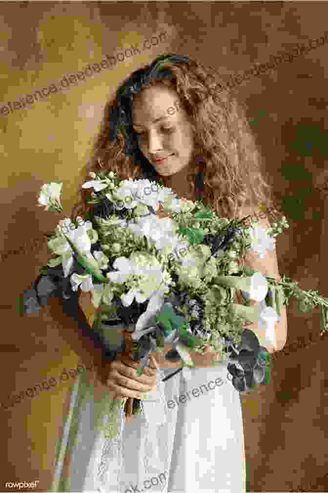 A Young Woman In A White Dress Holding A Bouquet Of Flowers. Opening Up To Love (The Mail Order Brides Of Truth Or Consequences 1)