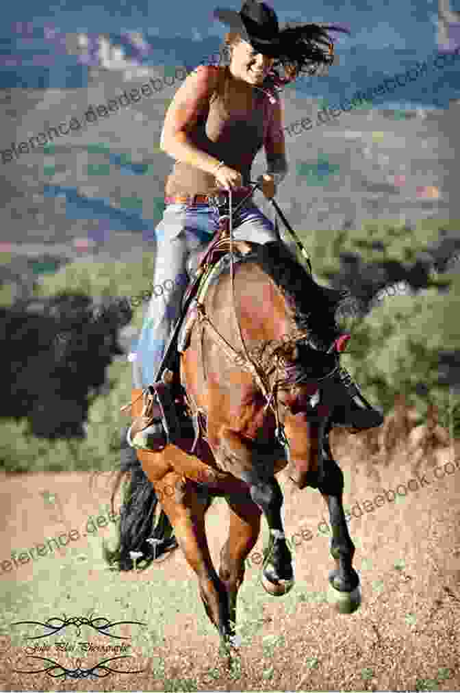 A Young Woman On Horseback, Riding Through A Vast And Rugged Western Landscape. Beautiful Courage: A Young Woman S Journey West 1852