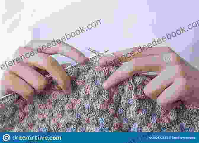 Close Up Of Hands Holding Knitting Needles And Yarn, Creating A Knitted Fabric The Chicks With Sticks Guide To Knitting: Learn To Knit With More Than 30 Cool Easy Patterns (Chicks With Sticks (Paperback))