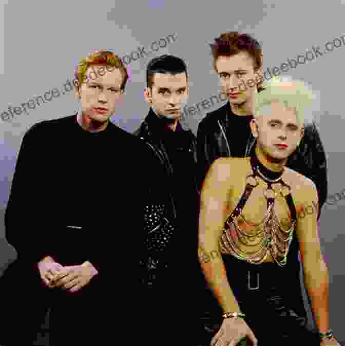 Depeche Mode Band Members Dave Gahan, Martin Gore, Andy Fletcher, And Alan Wilder Standing Together In A Black And White Photo Depeche Mode: The Biography: A Biography