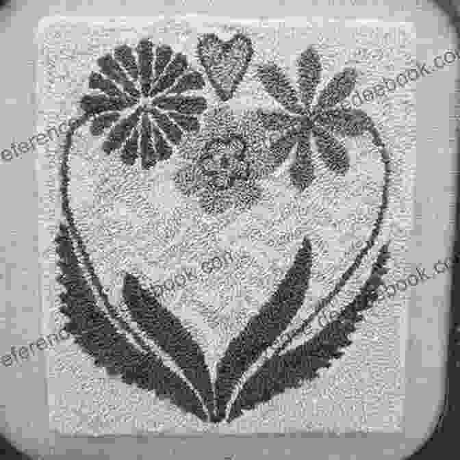 Punch Needle Floral Heart Pattern Punch Needle Guide Book: Lovely Craft Patterns Using Punch Needle