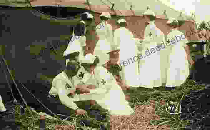 Red Cross Nurse Tending To A Wounded Soldier During World War I A Story Of The Red Cross Glimpses Of Field Work