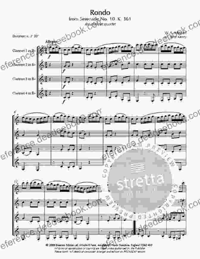 Rondo From 'Serenade No. 10, K. 361' By Wolfgang Amadeus Mozart, Performed By The Academy Of St Martin In The Fields 10 (Easy) Romantic Pieces For French Horn Quartet (HORN 4): For Beginners (10 Romantic Pieces French Horn Quartet 5)