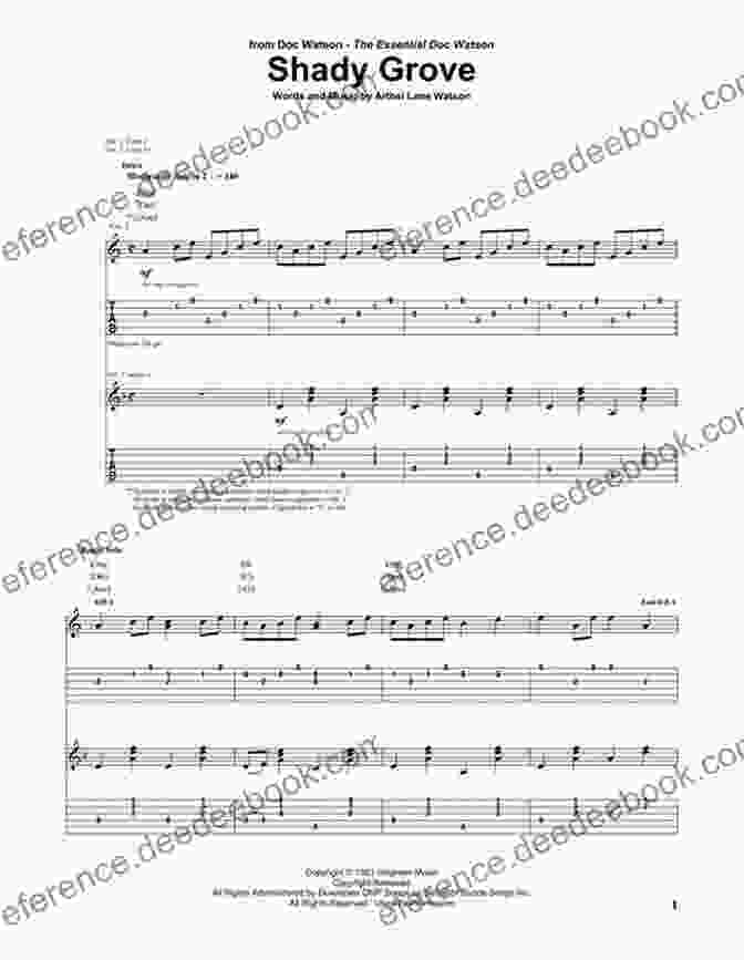 Shady Grove Sheet Music Old Time Fiddle Style: A Collection Of 35 Tradtional Appalachian Tunes