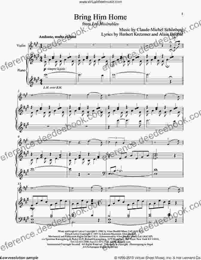 Sheet Music For Bring Him Home Arranged For Viola 101 Popular Songs For Viola Drew Beisswenger