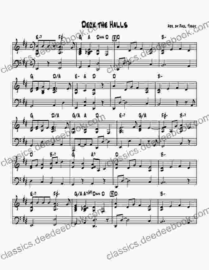 Sheet Music For Deck The Halls Beginner S Piano Keyboard 2 Christmas Songs