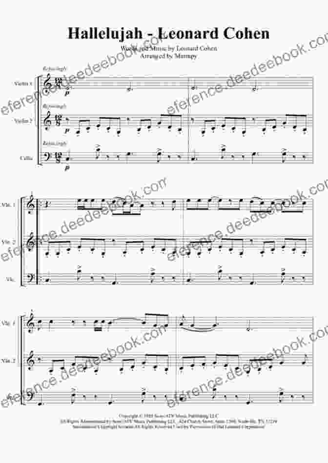 Sheet Music For Hallelujah Arranged For Viola 101 Popular Songs For Viola Drew Beisswenger