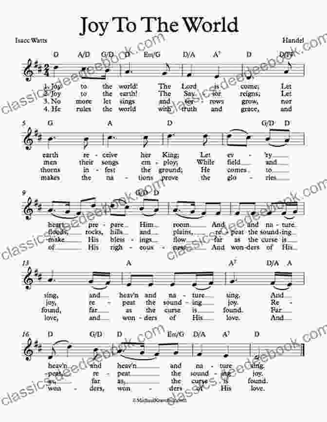 Sheet Music For Joy To The World Beginner S Piano Keyboard 2 Christmas Songs