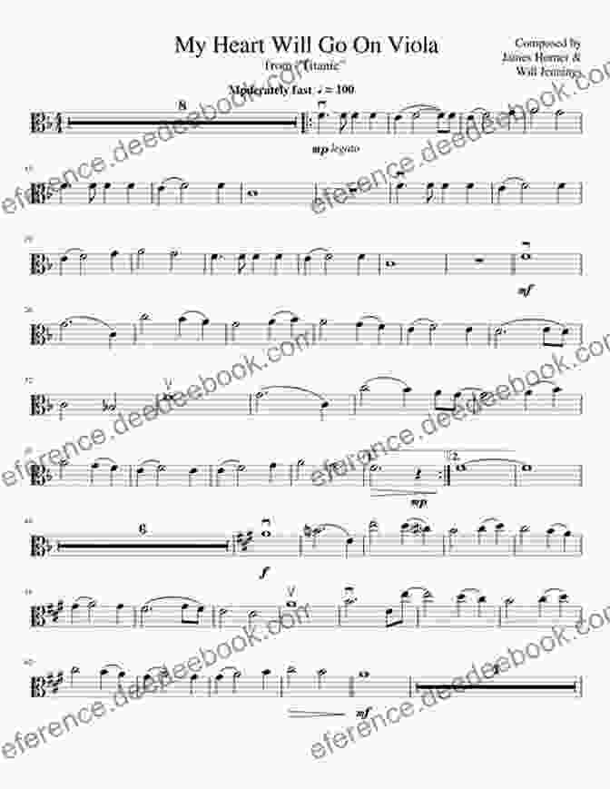 Sheet Music For My Heart Will Go On Arranged For Viola 101 Popular Songs For Viola Drew Beisswenger