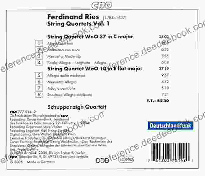 Trio In D Major, H. 52 By Ferdinand Ries, Performed By The Quatuor Desforges 10 (Easy) Romantic Pieces For French Horn Quartet (HORN 4): For Beginners (10 Romantic Pieces French Horn Quartet 5)