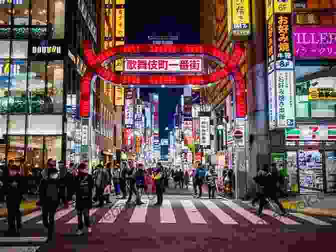 Vibrant Streets Of Kabukicho District At Night One Week In Tokyo: With Bonus Information For Vegans (Tall Travel Guides 1)