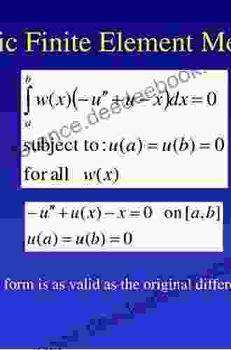 An Introduction to the Finite Element Method for Differential Equations